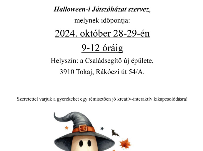 Halloween-i játszóház